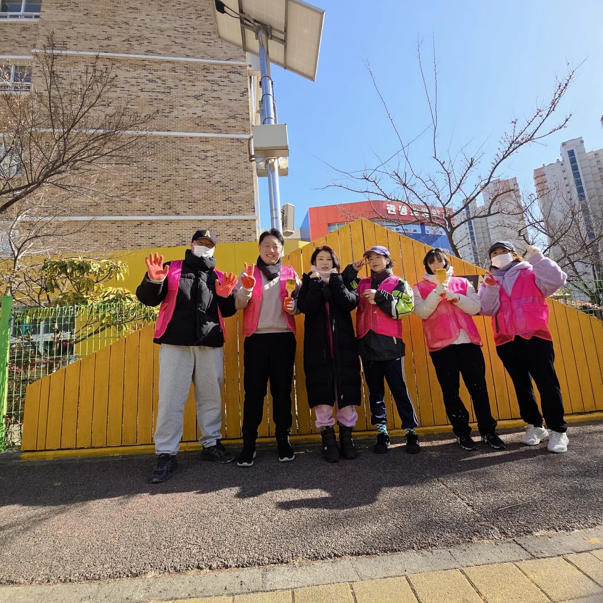 관동초등학교 옐로카펫 보수
